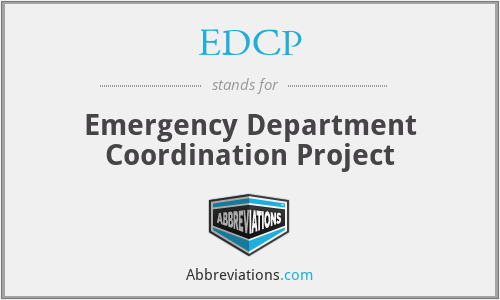 EDCP - Emergency Department Coordination Project