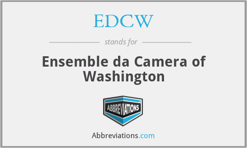 EDCW - Ensemble da Camera of Washington