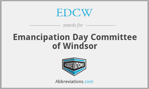 EDCW - Emancipation Day Committee of Windsor