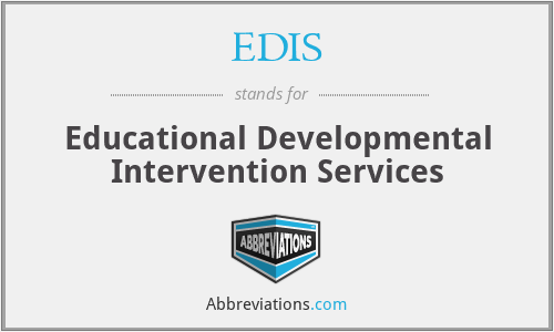 EDIS - Educational Developmental Intervention Services