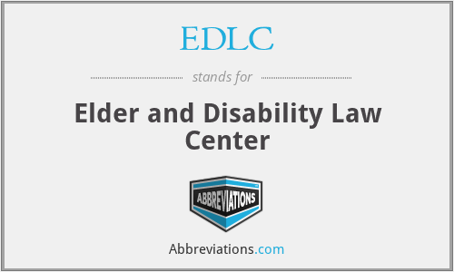 EDLC - Elder and Disability Law Center