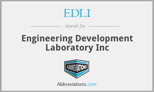 EDLI - Engineering Development Laboratory Inc
