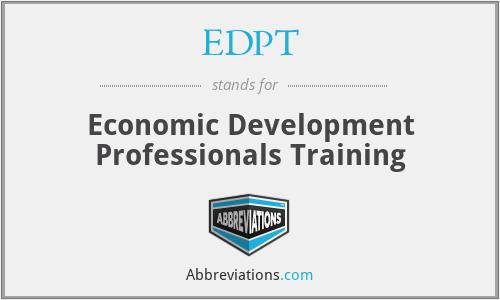 EDPT - Economic Development Professionals Training