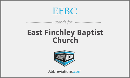 EFBC - East Finchley Baptist Church