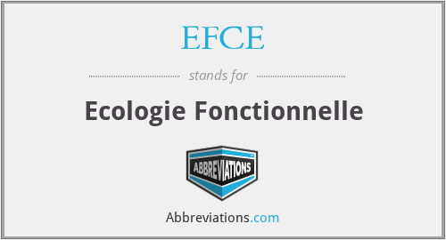 EFCE - Ecologie Fonctionnelle