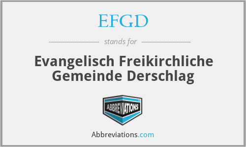EFGD - Evangelisch Freikirchliche Gemeinde Derschlag
