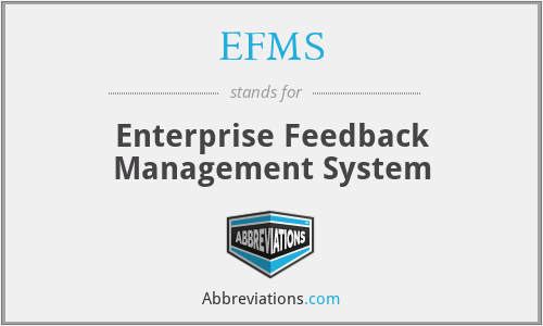 EFMS - Enterprise Feedback Management System