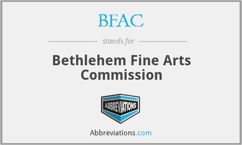 BFAC - Bethlehem Fine Arts Commission