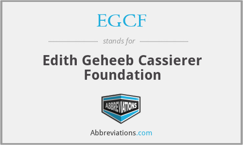 EGCF - Edith Geheeb Cassierer Foundation
