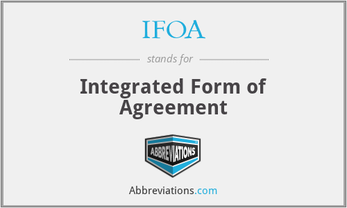 IFOA - Integrated Form of Agreement