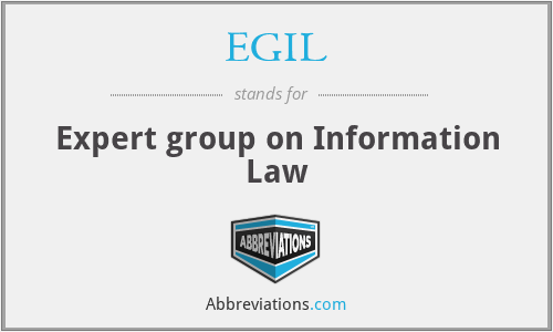 EGIL - Expert group on Information Law