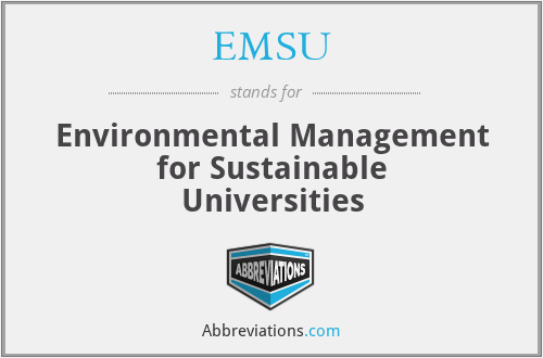 EMSU - Environmental Management for Sustainable Universities
