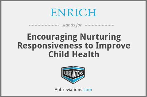 ENRICH - Encouraging Nurturing Responsiveness to Improve Child Health