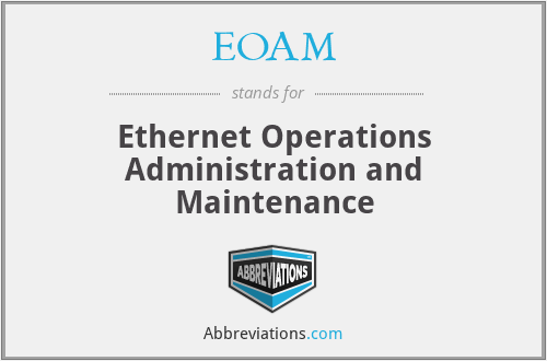 EOAM - Ethernet Operations Administration and Maintenance