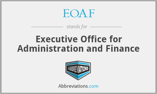 EOAF - Executive Office for Administration and Finance