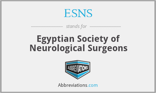 ESNS - Egyptian Society of Neurological Surgeons