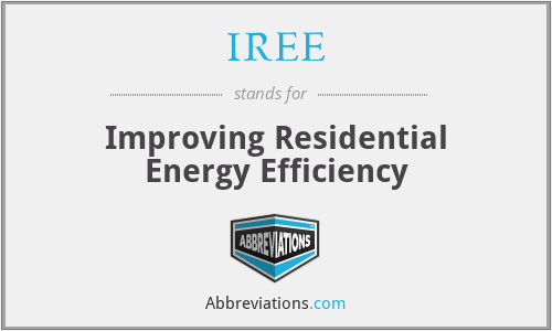 IREE - Improving Residential Energy Efficiency