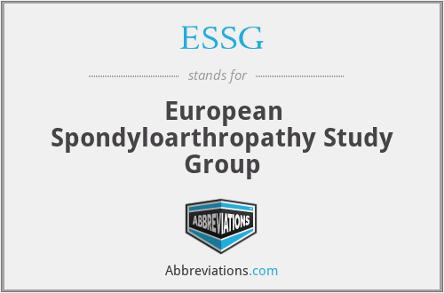 ESSG - European Spondyloarthropathy Study Group
