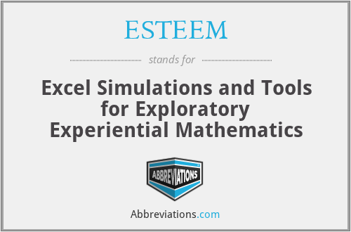 ESTEEM - Excel Simulations and Tools for Exploratory Experiential Mathematics