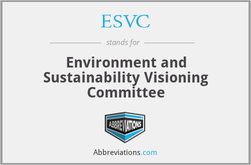ESVC - Environment and Sustainability Visioning Committee