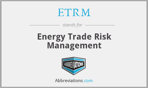 ETRM - Energy Trade Risk Management