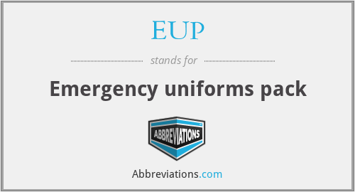 EUP - Emergency uniforms pack
