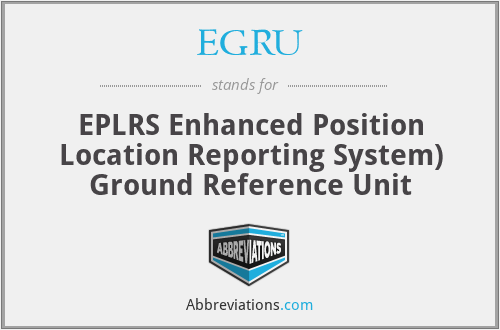 EGRU - EPLRS Enhanced Position Location Reporting System) Ground Reference Unit