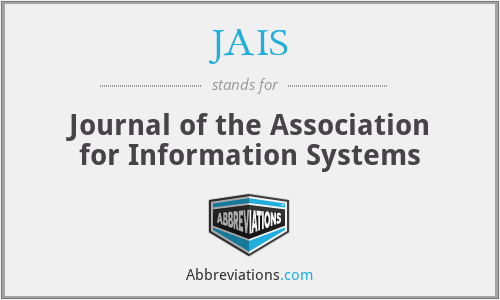 JAIS - Journal of the Association for Information Systems