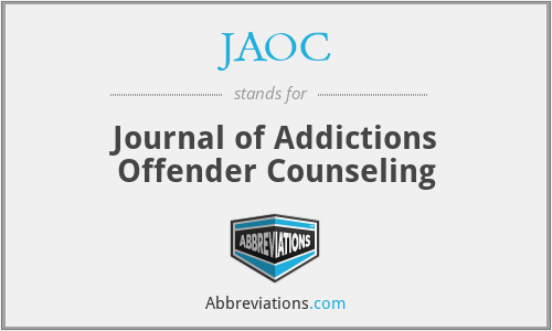 JAOC - Journal of Addictions Offender Counseling