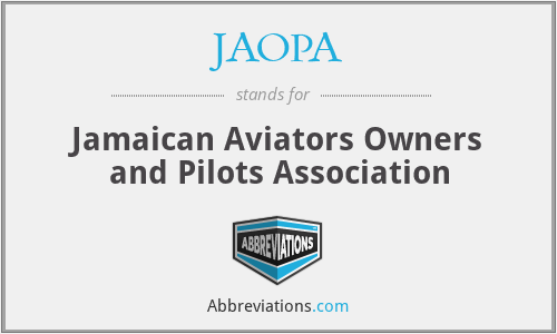 JAOPA - Jamaican Aviators Owners and Pilots Association