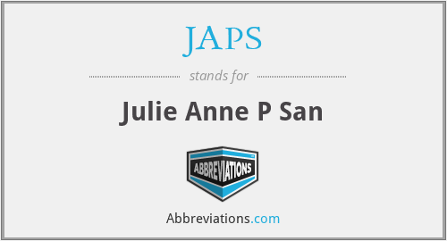 JAPS - Julie Anne P San