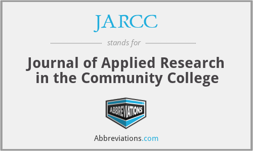 JARCC - Journal of Applied Research in the Community College