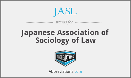 JASL - Japanese Association of Sociology of Law