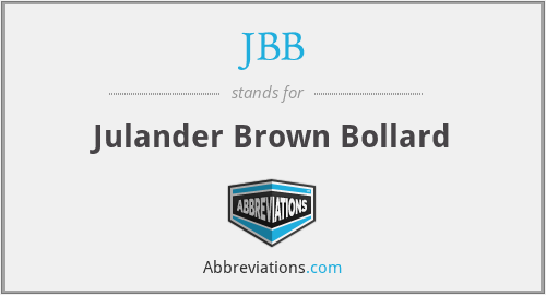 JBB - Julander Brown Bollard
