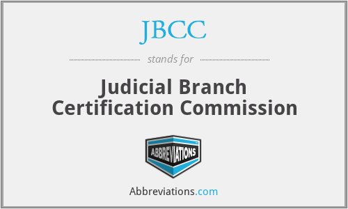 JBCC - Judicial Branch Certification Commission