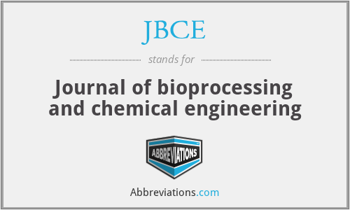 JBCE - Journal of bioprocessing and chemical engineering