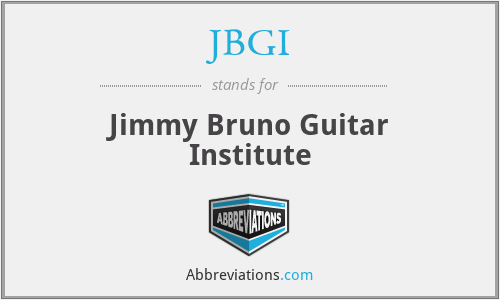 JBGI - Jimmy Bruno Guitar Institute