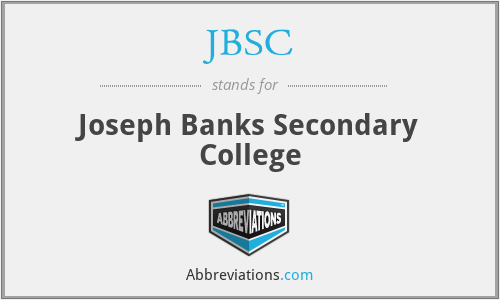 JBSC - Joseph Banks Secondary College