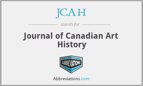 JCAH - Journal of Canadian Art History