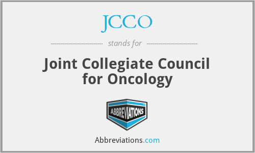 JCCO - Joint Collegiate Council for Oncology