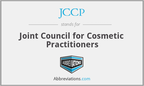 JCCP - Joint Council for Cosmetic Practitioners