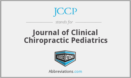 JCCP - Journal of Clinical Chiropractic Pediatrics
