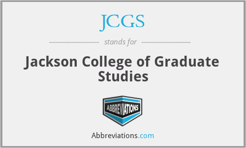 JCGS - Jackson College of Graduate Studies