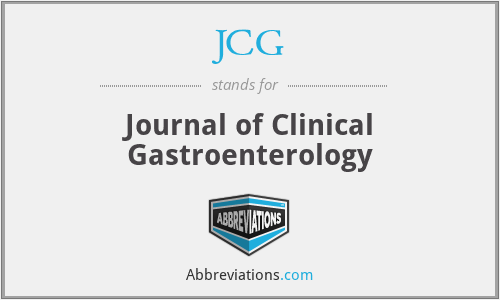 JCG - Journal of Clinical Gastroenterology
