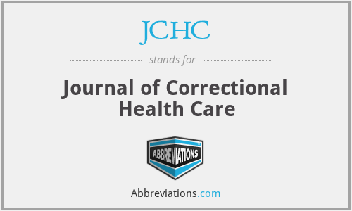 JCHC - Journal of Correctional Health Care