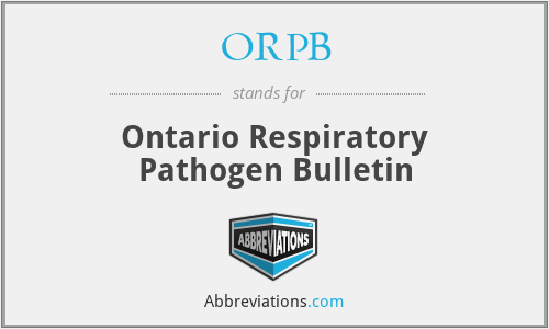 ORPB - Ontario Respiratory Pathogen Bulletin