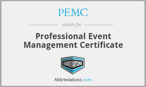 PEMC - Professional Event Management Certificate