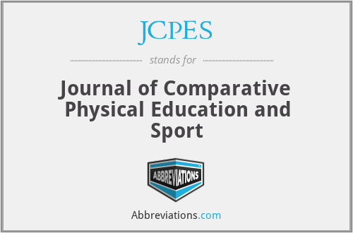 JCPES - Journal of Comparative Physical Education and Sport