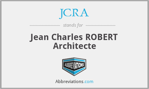JCRA - Jean Charles ROBERT Architecte