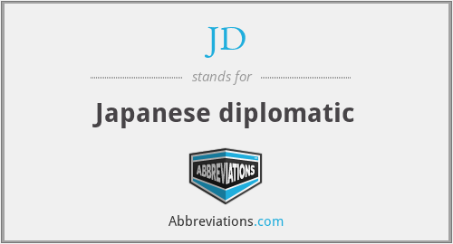 JD - Japanese diplomatic